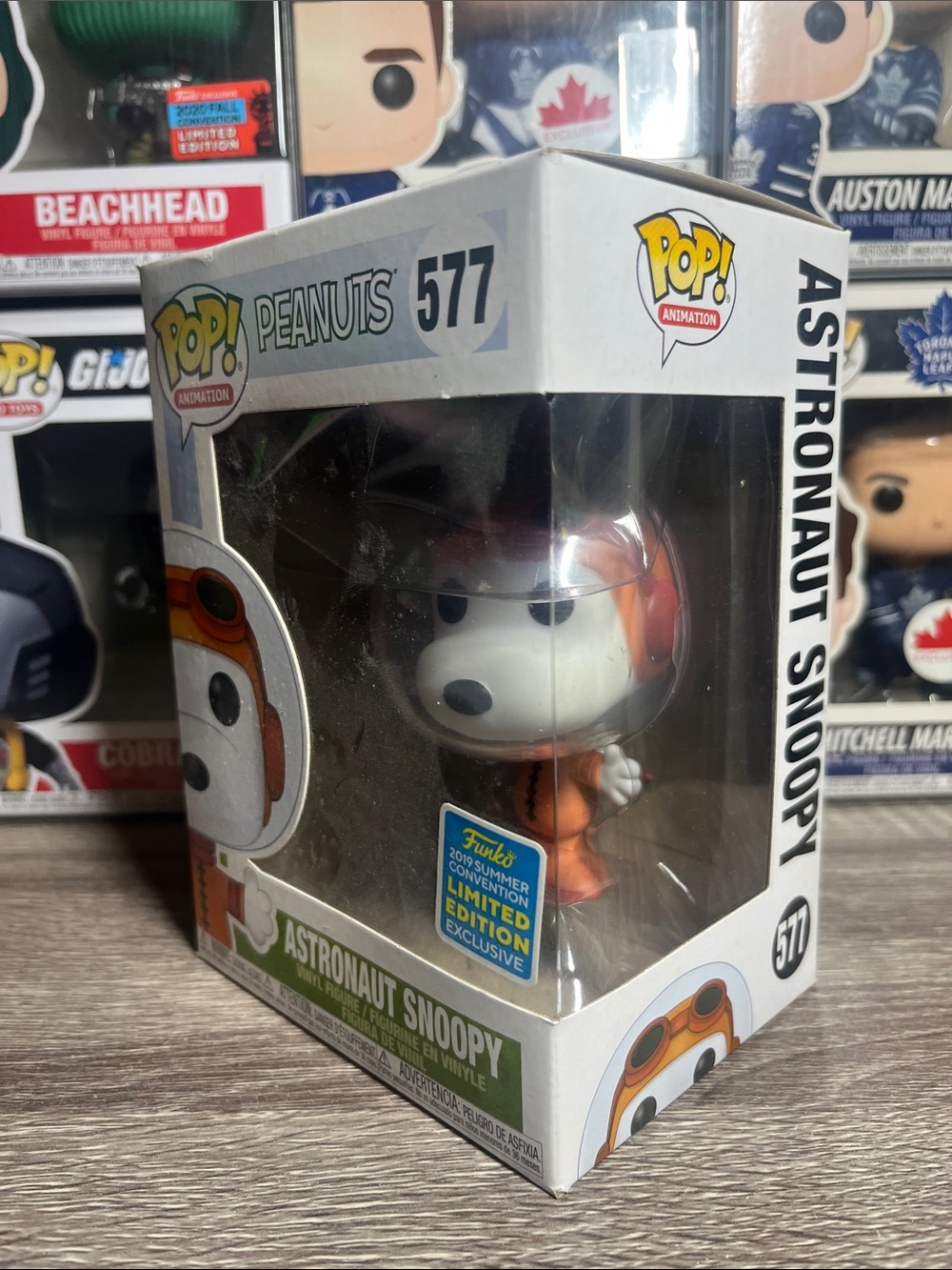 Funko Peanuts Astronaut Snoopy - Orange, White, Black - Picture 3 of 6